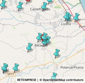 Mappa SP 105, 62019 Recanati MC, Italia (5.8755)