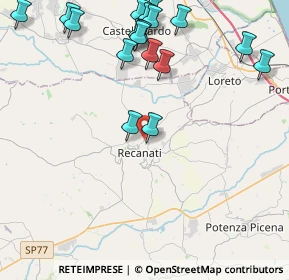 Mappa SP 105, 62019 Recanati MC, Italia (5.6125)