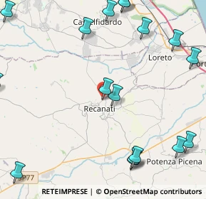 Mappa SP 105, 62019 Recanati MC, Italia (6.37333)