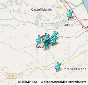 Mappa SP 105, 62019 Recanati MC, Italia (1.85417)