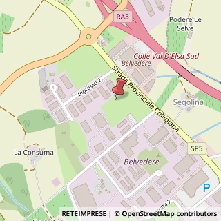 Mappa Loc. Belvedere, 57, 53034 Colle di Val d'Elsa, Siena (Toscana)