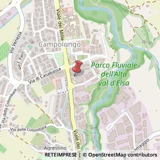 Mappa Viale dei Mille, 72, 53034 Colle di Val d'Elsa, Siena (Toscana)