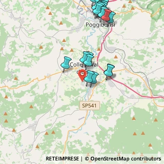 Mappa Via Bologna, 53034 Colle di Val d'Elsa SI, Italia (4.994)