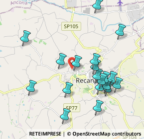 Mappa Via Baldassarri, 62019 Recanati MC, Italia (2.11947)