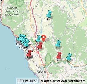 Mappa Via Castellina Marittima le Badie, 56040 Castellina Marittima PI, Italia (7.76533)
