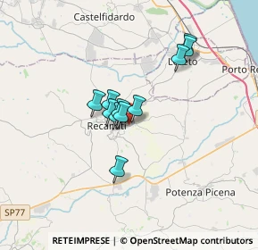 Mappa Via E. Mattei, 62019 Recanati MC, Italia (2.41)