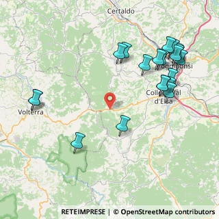 Mappa Via di Castel S. Gimignano, 53034 Colle di Val D'Elsa SI, Italia (10.0895)