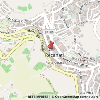 Mappa Corso Persiani, 1, 62019 Recanati, Macerata (Marche)