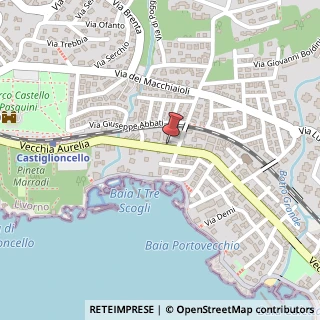 Mappa Via Aurelia, 574, 57016 Rosignano Marittimo, Livorno (Toscana)