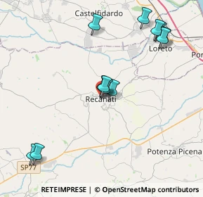 Mappa Viale Cesare Battisti, 62019 Recanati MC, Italia (4.31167)