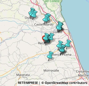 Mappa Viale Cesare Battisti, 62019 Recanati MC, Italia (5.711)