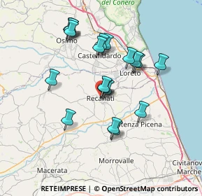 Mappa Viale Cesare Battisti, 62019 Recanati MC, Italia (6.74526)