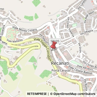 Mappa Corso Persiani, 49, 62019 Recanati, Macerata (Marche)
