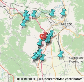 Mappa A1 - Autostrada del Sole, 52041 Civitella in Val di Chiana AR, Italia (6.52842)