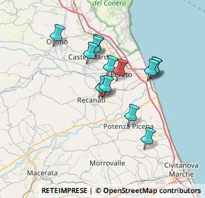 Mappa SP della Val di Chienti, 62019 Recanati MC, Italia (6.01)