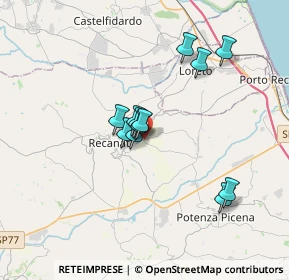 Mappa Via Lorenzo Nina, 62019 Recanati MC, Italia (2.7475)