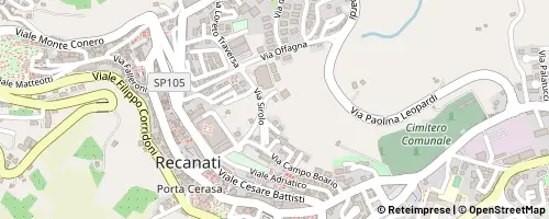 Mappa Recanati