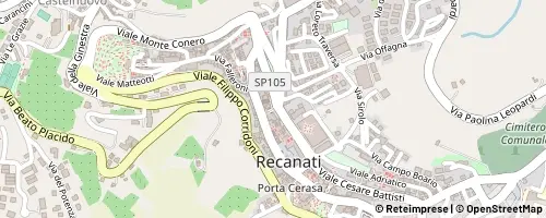Mappa Recanati