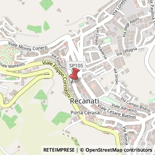 Mappa Corso Persiani, 47, 62019 Recanati, Macerata (Marche)