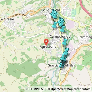 Mappa Via Torino, 53034 Colle di Val d'Elsa SI, Italia (1.1415)