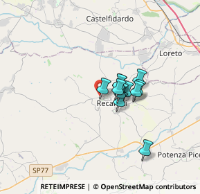 Mappa SP Montefano-Recanati, 62019 Recanati MC, Italia (2.17909)