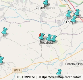 Mappa SP Montefano-Recanati, 62019 Recanati MC, Italia (6.52)