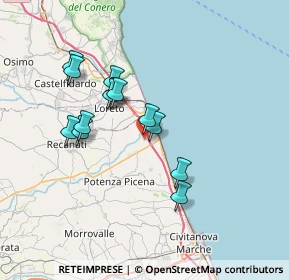 Mappa Via Enzo Ferrari, 62017 Porto Recanati MC, Italia (6.35769)