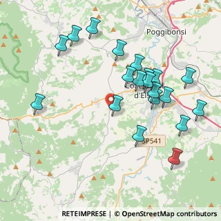 Mappa Le grazie le casacce, 53034 Colle di Val d'Elsa SI, Italia (4.326)