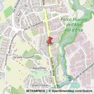 Mappa Viale dei Mille, 83, 53034 Colle di Val d'Elsa, Siena (Toscana)
