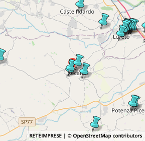 Mappa Viale della Ginestra, 62019 Recanati MC, Italia (5.9905)