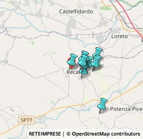 Mappa Viale della Ginestra, 62019 Recanati MC, Italia (1.93909)