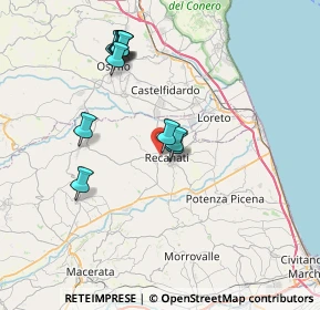 Mappa Viale della Ginestra, 62019 Recanati MC, Italia (7.26636)