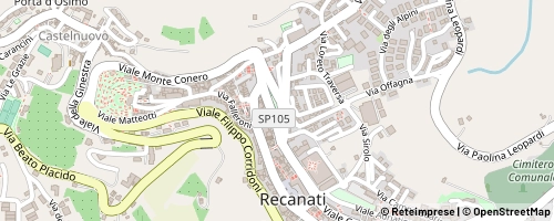 Mappa Recanati