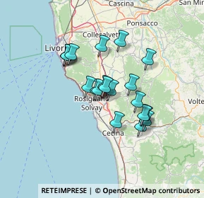 Mappa Vicolo del Picchianti, 57016 Rosignano Marittimo LI, Italia (10.6875)