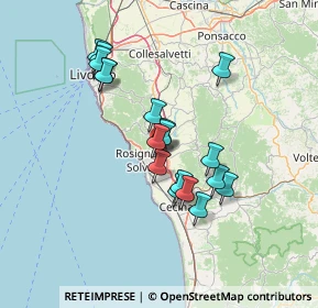 Mappa Vicolo del Picchianti, 57016 Rosignano Marittimo LI, Italia (12.08722)