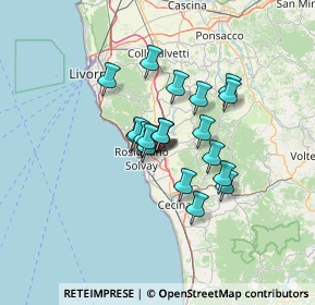 Mappa Vicolo del Picchianti, 57016 Rosignano Marittimo LI, Italia (9.223)