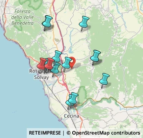 Mappa 56040 Rosignano marittimo LI, Italia (6.77714)