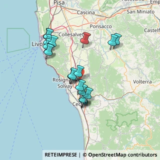 Mappa Strada Provinciale, 56040 Rosignano marittimo LI, Italia (13.449)