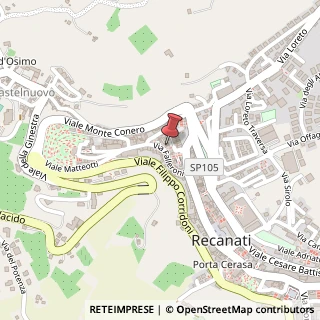 Mappa Piazzale Bianchi, 1, 62019 Recanati, Macerata (Marche)