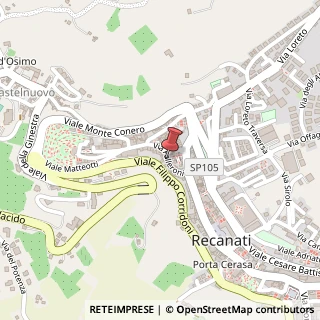Mappa Via Falleroni, 39, 62019 Recanati, Macerata (Marche)