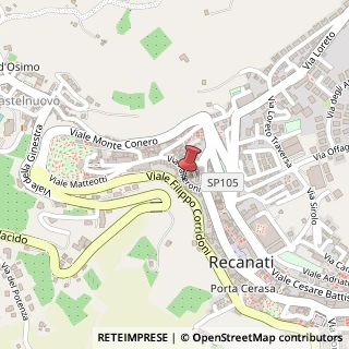 Mappa Via Falleroni, 29, 62019 Recanati, Macerata (Marche)
