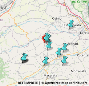 Mappa Contrada Paganuccia, 62010 Montefano MC, Italia (7.58333)