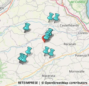 Mappa Via Caduti Del Lavoro, 62010 Montefano MC, Italia (6.75267)