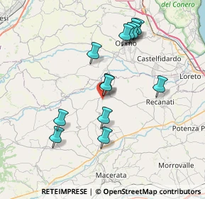 Mappa Via della Quercia, 62010 Montefano MC, Italia (7.33077)