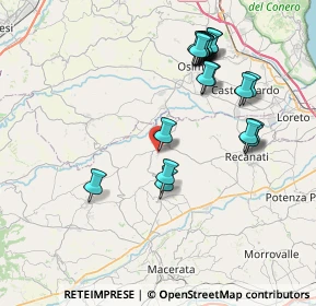 Mappa Via della Quercia, 62010 Montefano MC, Italia (8.3195)