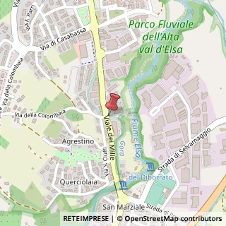 Mappa Viale dei Mille, 100, 53034 Colle di Val d'Elsa, Siena (Toscana)