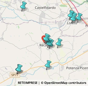Mappa Piaggia di Castelnuovo, 62019 Recanati MC, Italia (4.48154)