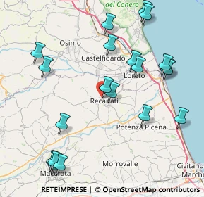 Mappa Piaggia di Castelnuovo, 62019 Recanati MC, Italia (9.7835)