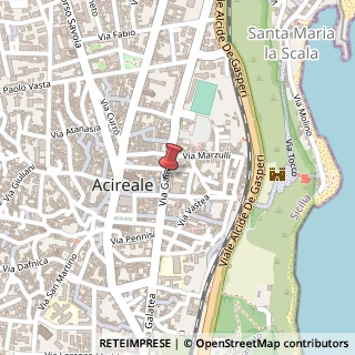 Mappa Via Galatea, 184, 95024 Acireale, Catania (Sicilia)