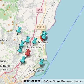 Mappa Via Camillo Benso Conte di Cavour, 95024 Acireale CT, Italia (4.07)